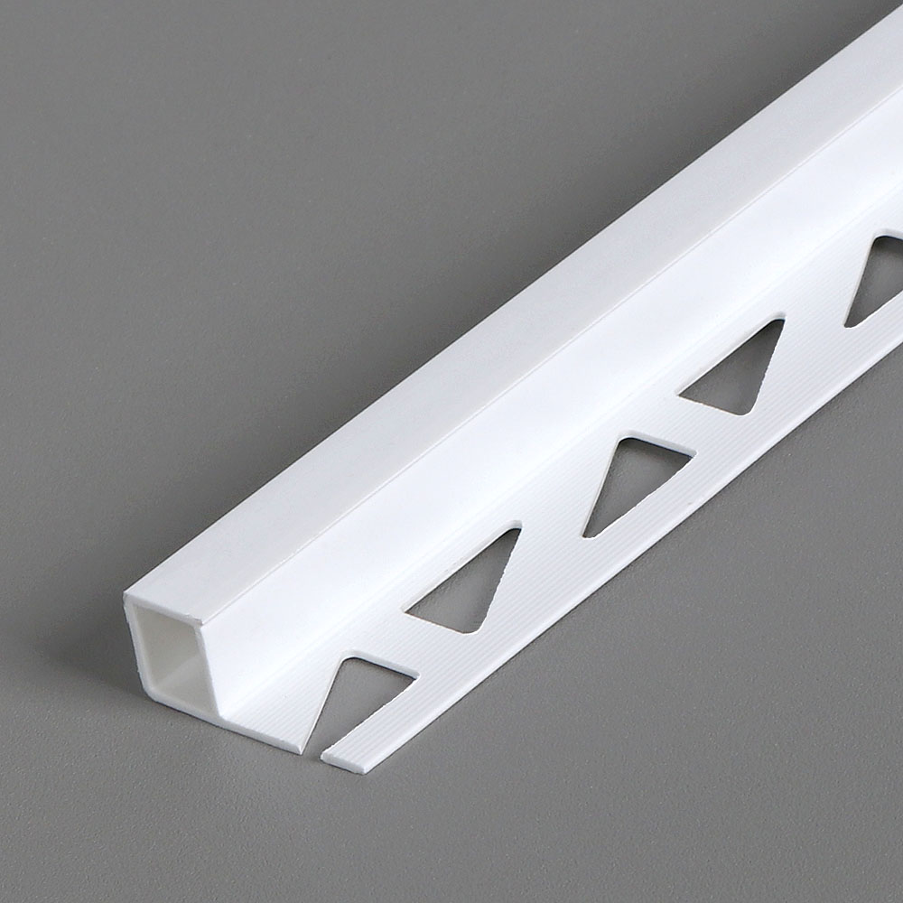 타일마감재 PVC백색 직각 10mm(길이2.4M)