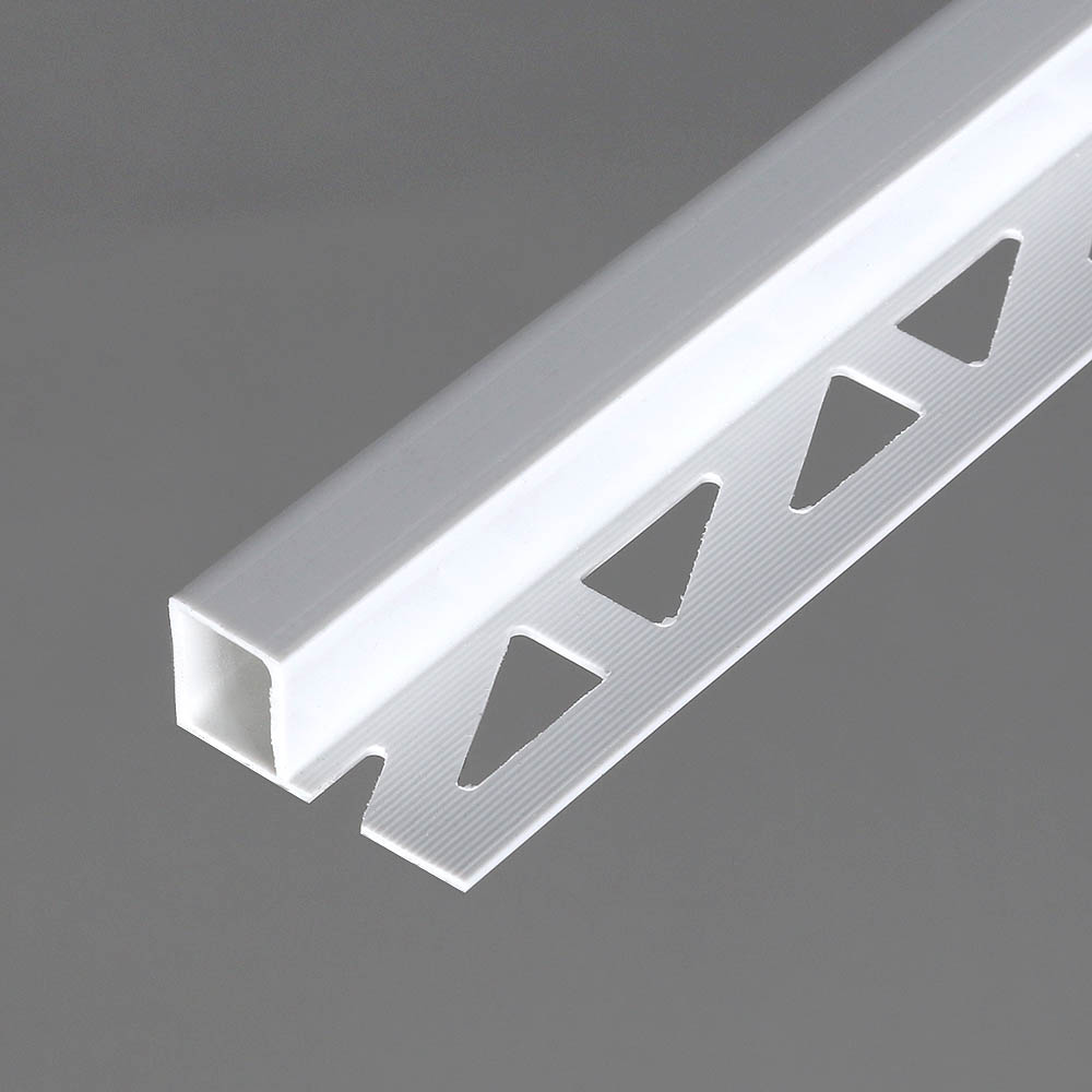 타일마감재 PVC백색 직각 13mm(길이2.4M)